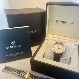 Tag Heuer Calibre 5  with box and extra two tone band