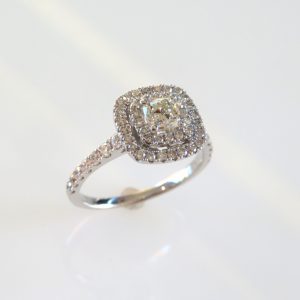 .50 Cushion Cut with double halo by Neil Lane
