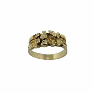 Classic Yellow gold Nugget ring