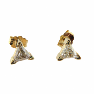 Triangle Diamond Studs .40 TCW