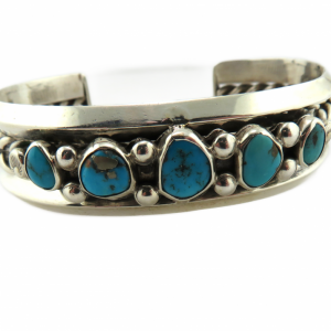 Silver and Turquoise Cuff bracelet
