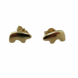 14kt   "Vail Bear"   earring studs