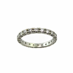 White Gold Diamond Eternity Band Size 6