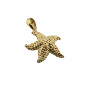 Yellow Gold Starfish pendant