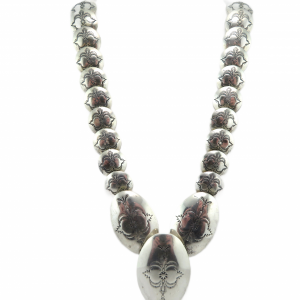 Carolyn Pollack southwestern engraved pillow disks in sterling Silver